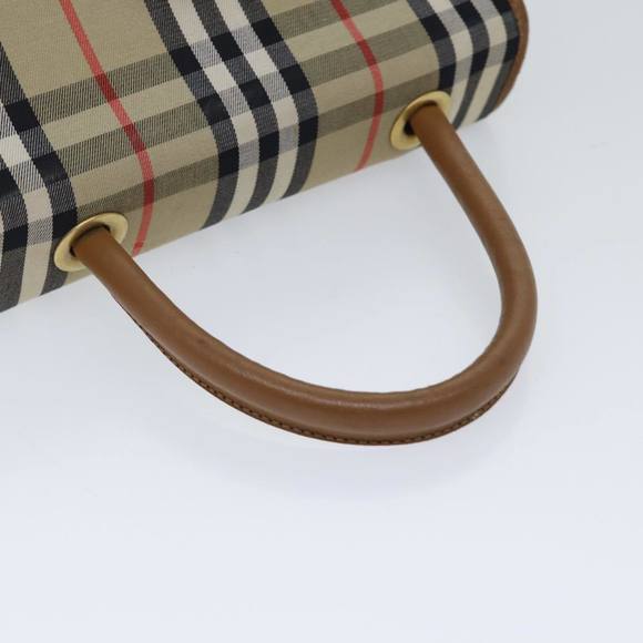 Burberrys Nova Check Hand Bag Canvas 2way Brown Auth yk11790 - Picture 7 of 16